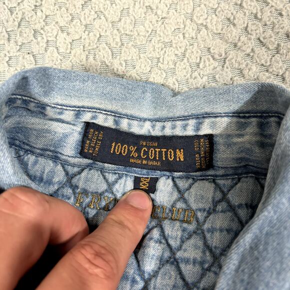 Fryday Club NRK Cotton Plaid Flannel Button Shirt Sz XXL - Picture 6 of 8